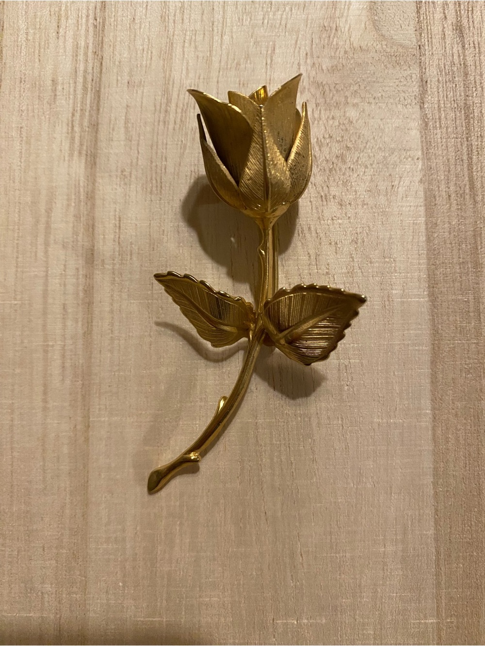 Vintage Giovanni Brooch Gold Tone Rose Brooch Circa 1960s Beautifully Crafted